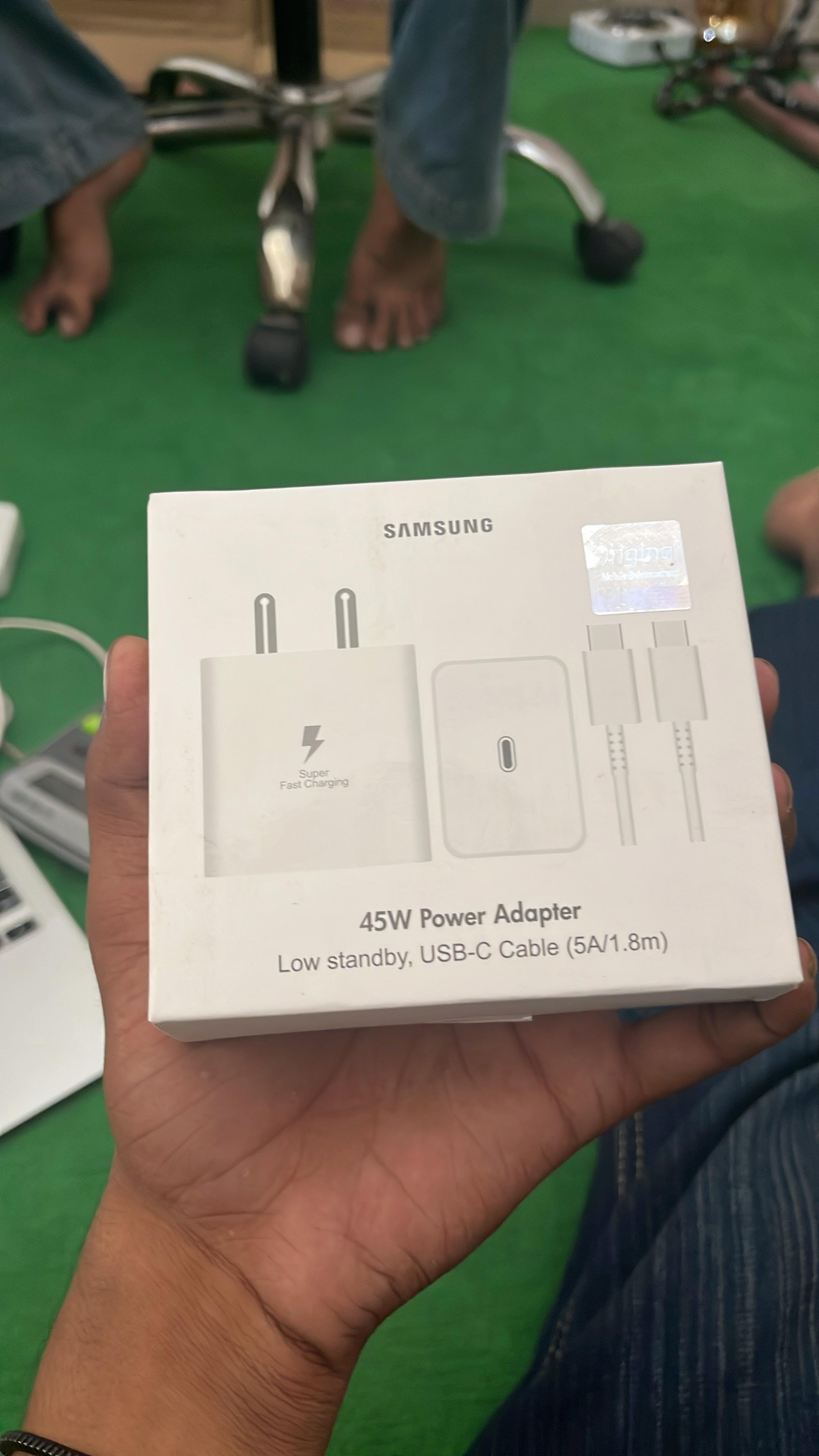 Samsung 45W Super Fast Charger | USB-C Power Adapter with Cable