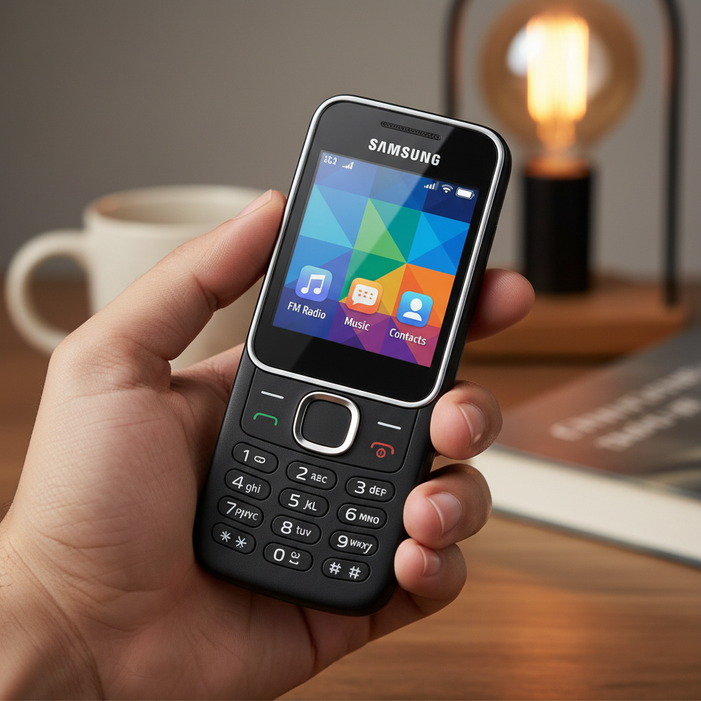 Samsung Guru FM Plus lifestyle shot